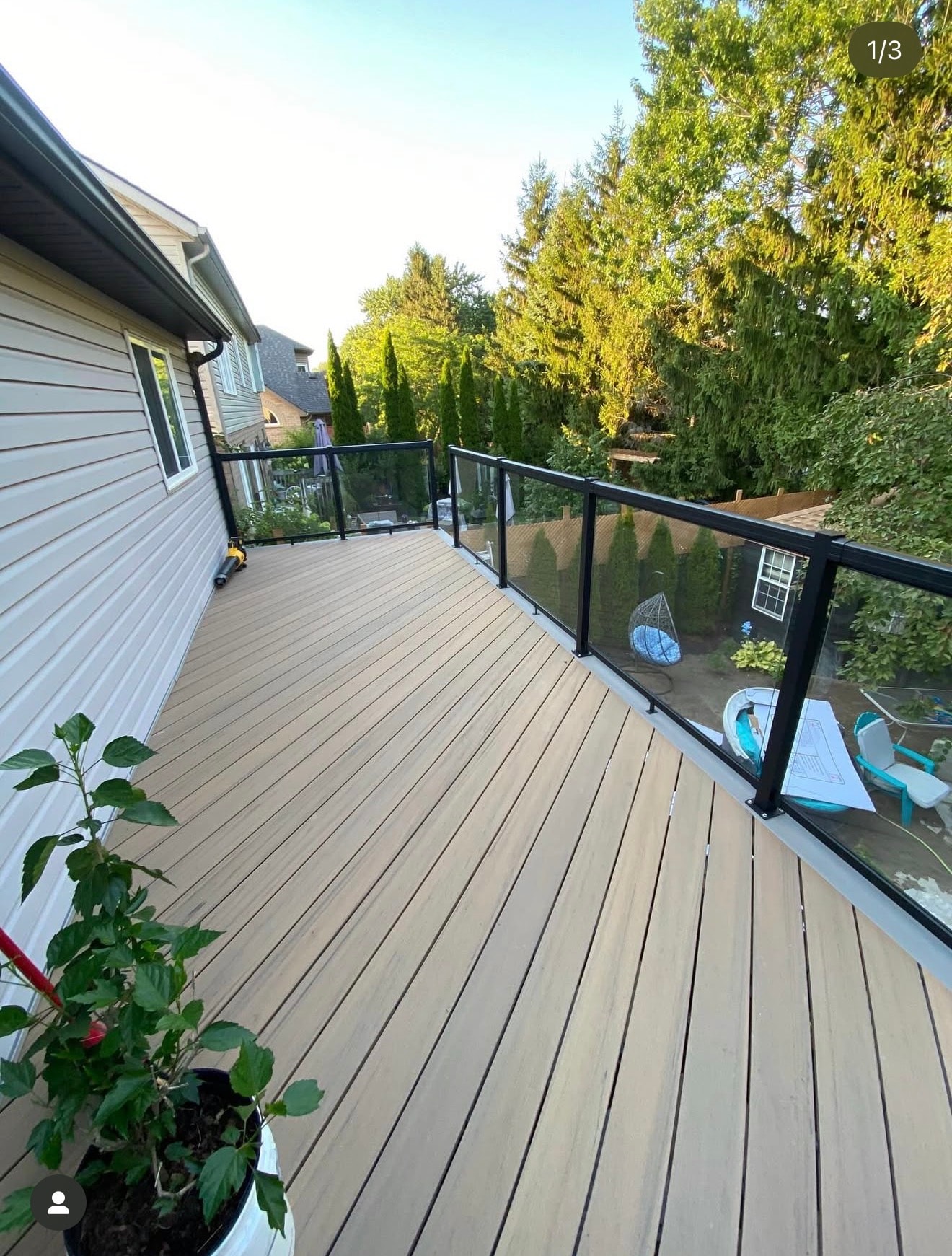 Timber-frame gazebo and deck