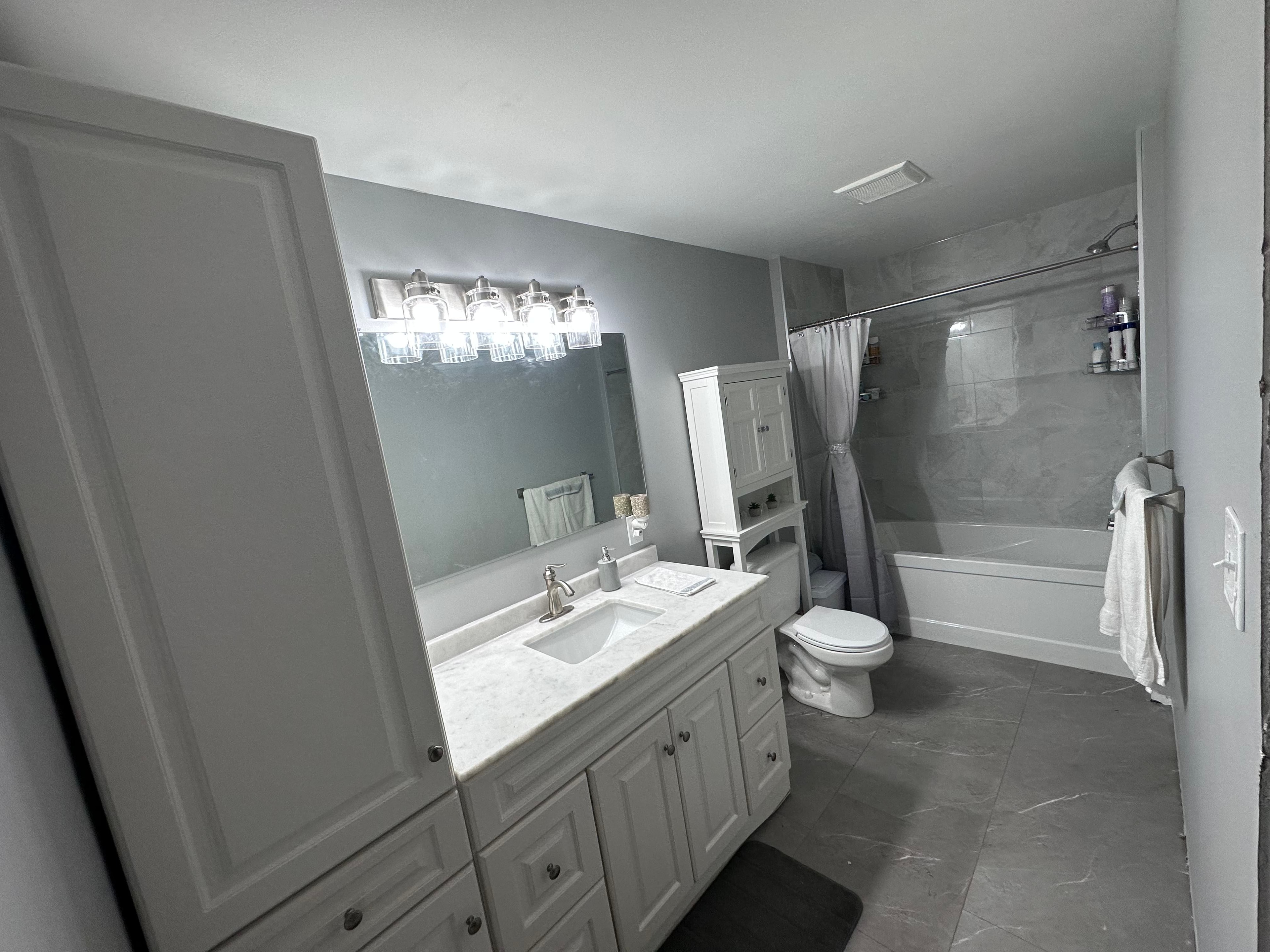 Finished interior renovation project